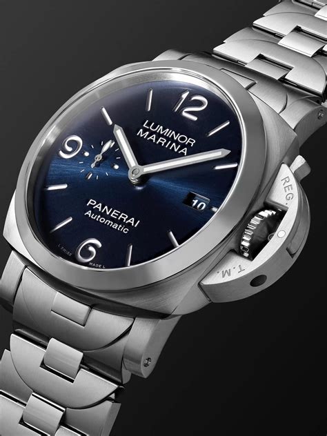 panerai luminor blue watch.